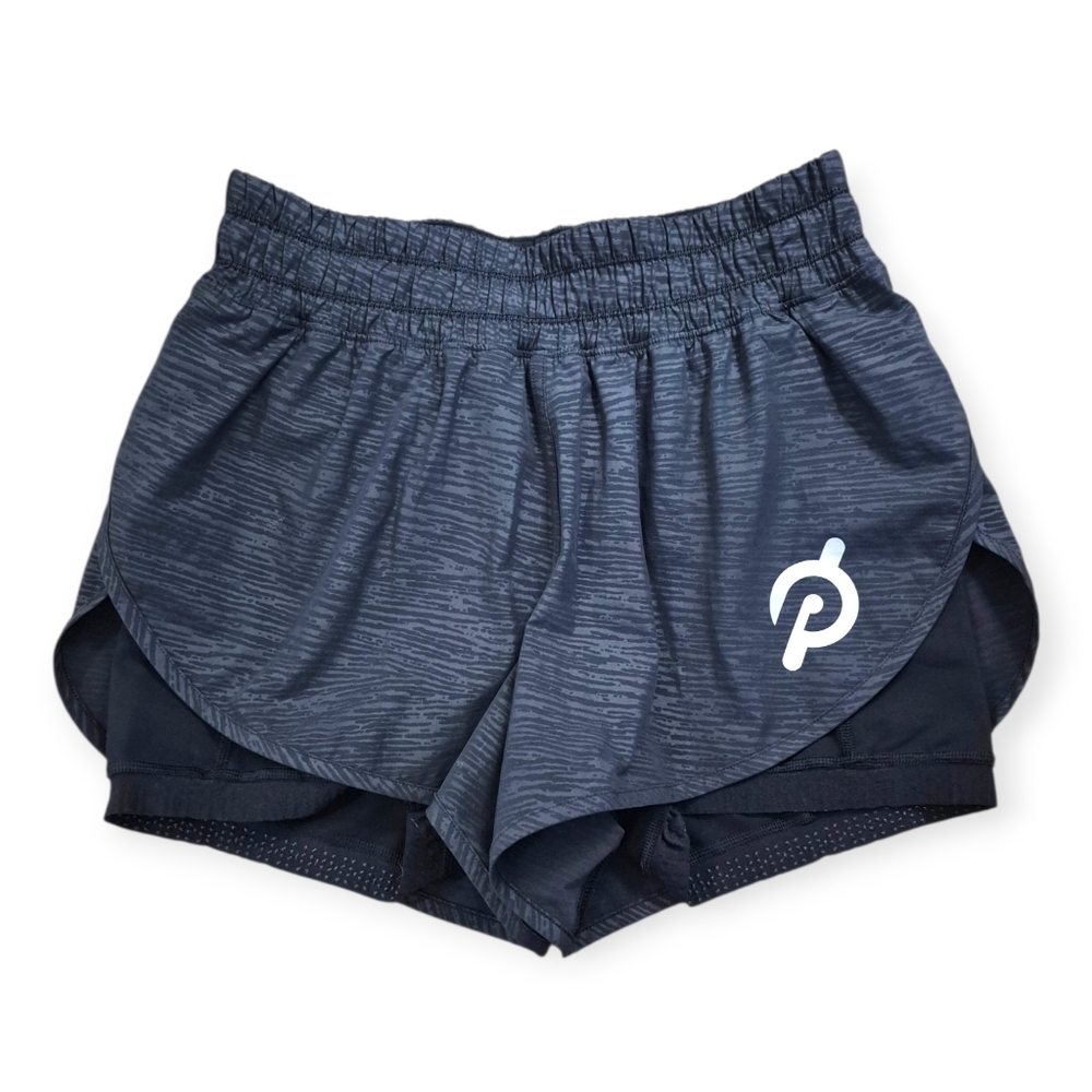 Lululemon Bootcamp Ready Short 3.5" Stride Emboss Black With Peloton Logo 8